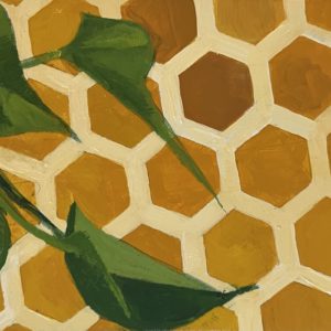 pothos mini painting, Leigh Ann Torres